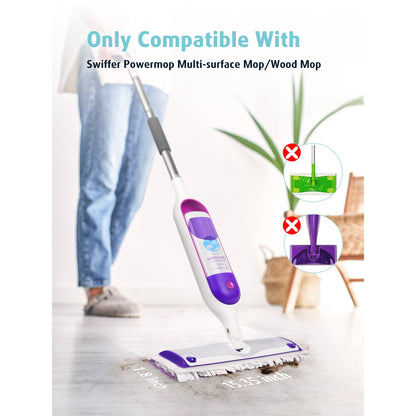 Surface Mopping Pad Refills for PowerMop Disposable Microfiber Pads for Tile, Vinyl, Laminate & Hardwood Floors, 24 Count