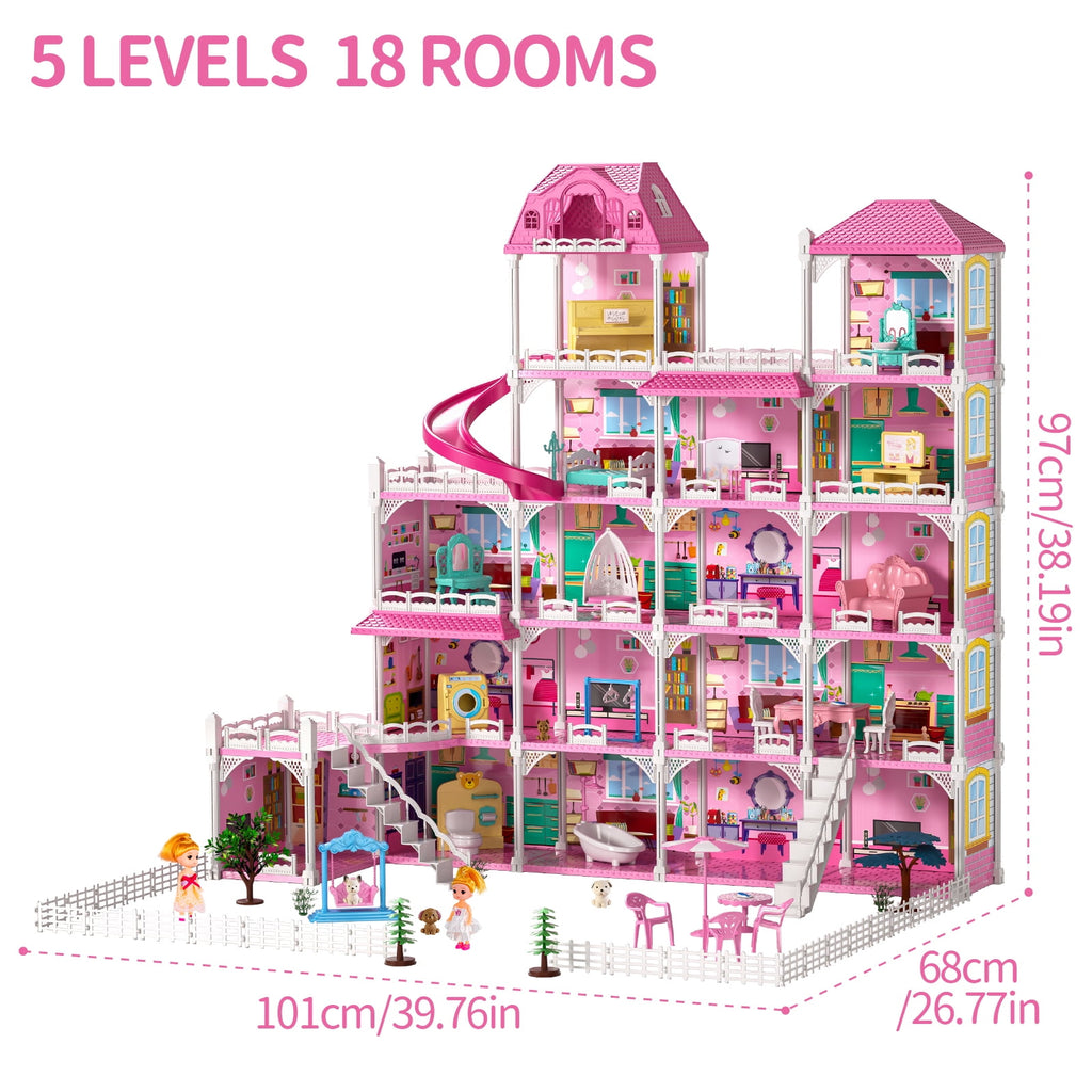 Dinosaur Planet 449 PCS Building House Toys for Kids, Girls Ages 2-7 Years Old, Pretend Play House Gifts for Girls 2-7 Years Old