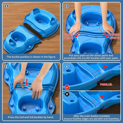 Dinosaur Planet Kids Sand Water Table for Toddlers, 3-Tier Sand and Water Play Table Toys for Toddlers Kids, Activity Sensory Tables Outside Beach Toys for Toddler Boys Girls Age 1-3 3-5Gift