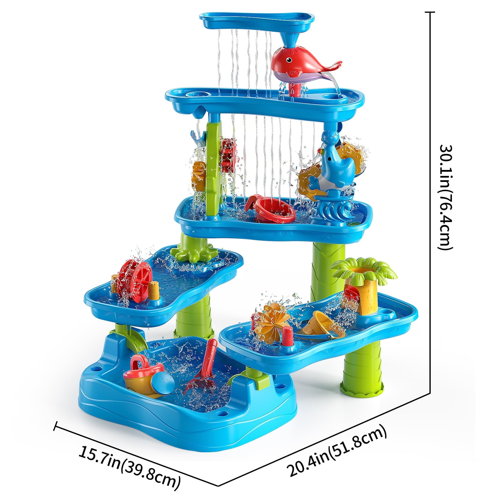 Dinosaur Planet Kids Sand Water Table, Sandbox Table Kids Activity Sensory Play Table Summer Outdoor Toys Boys Girls Gift