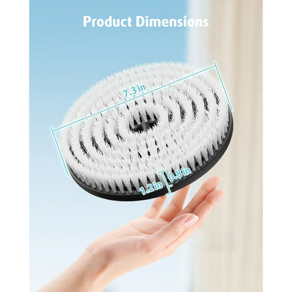 Upgraded Mop Pad Replacement Brush Heads for Shark Steam Mop Pads, Compatible with Shark S7000/S7001/S8001, For Deep Cleaning Hard Floors, 2 pcs