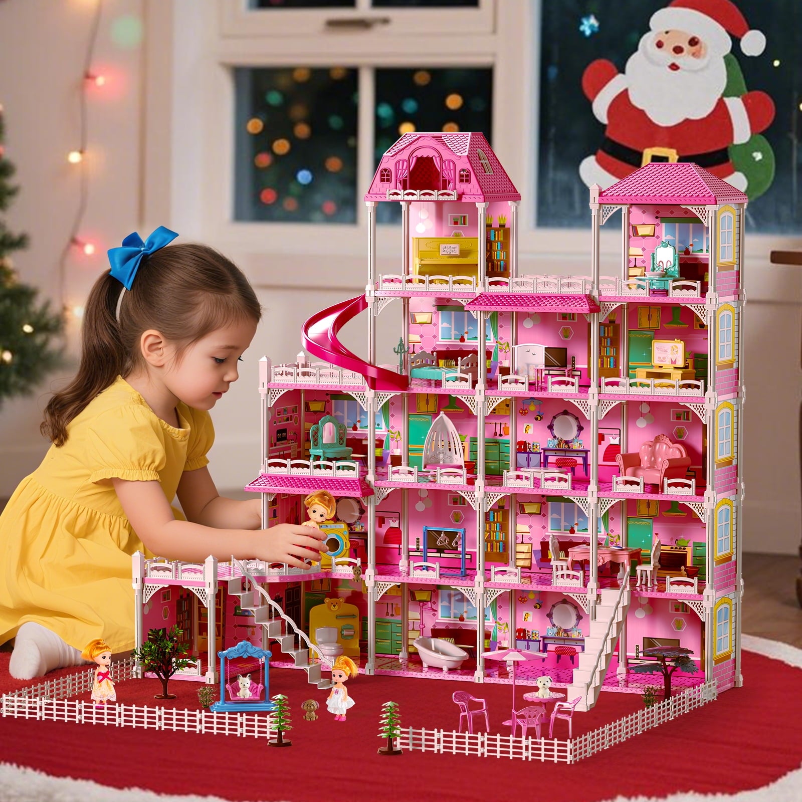 Dinosaur Planet 449 PCS Building House Toys for Kids, Girls Ages 2-7 Years Old, Pretend Play House Gifts for Girls 2-7 Years Old