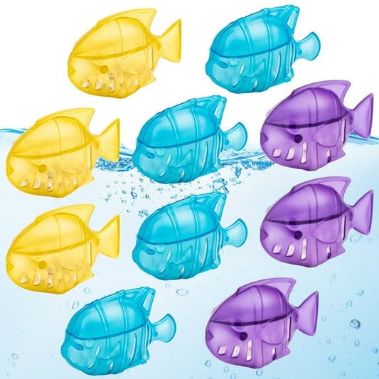Humidifier Cleaner, Humidifier Cleaning Fish for Humidifiers & Fish Tanks, Prevents Hard Water Build Up, Multi-color, 10 Pack