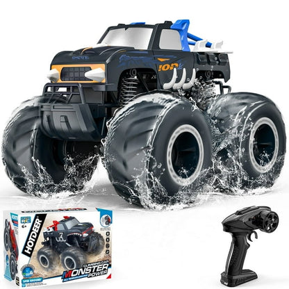 LOHEER 1:16 Remote Control Cars , Waterproof 4WD RC Monster Truck Toys Gifts for Kids Adults