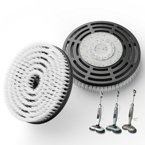 Upgraded Mop Pad Replacement Brush Heads for Shark Steam Mop Pads, Compatible with Shark S7000/S7001/S8001, For Deep Cleaning Hard Floors, 2 pcs