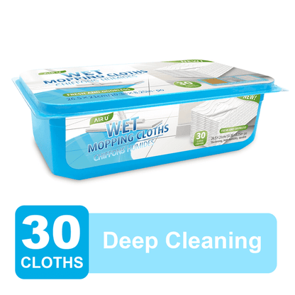 Dinosaur Planet Upgraded Wet Mop Refills for Sweeper Wet Mop Pad, Disposable Mop Heads, Multi-Surface Floor Mop,30 Count