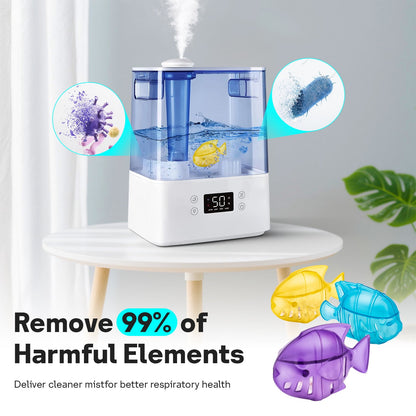 Humidifier Cleaner, Humidifier Cleaning Fish for Humidifiers & Fish Tanks, Prevents Hard Water Build Up, Multi-color, 10 Pack