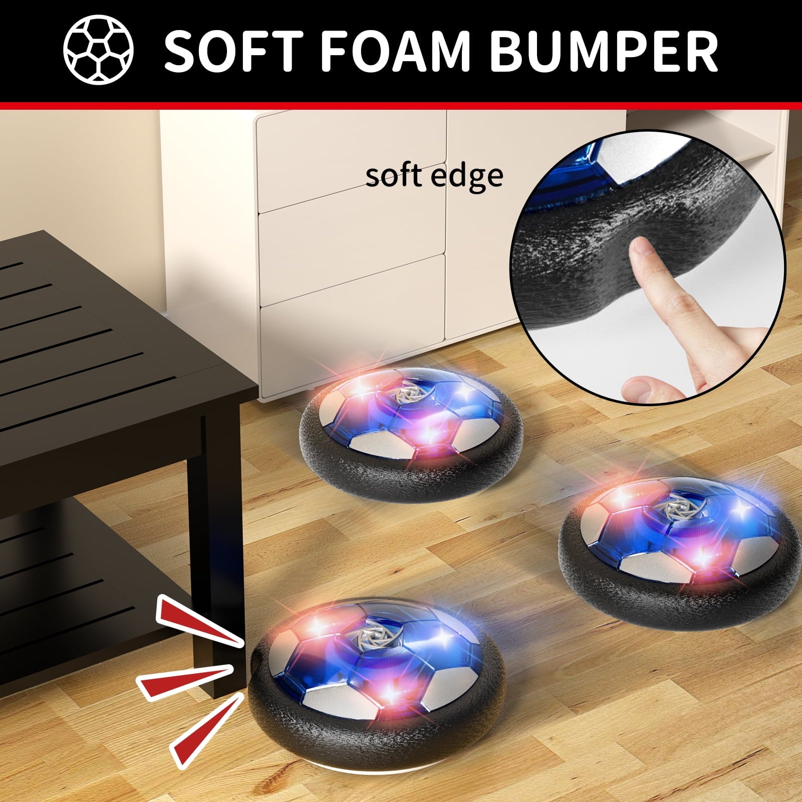 Dinosaur Planet Hover Soccer Ball Toys Sets for Kids Boys with 2 Goals & 2 Ball, Indoor Outdoor Soccer Ball Toys for Kids Boys 3-8, Ball Toys Gifts for 3-8 Year Old Boys