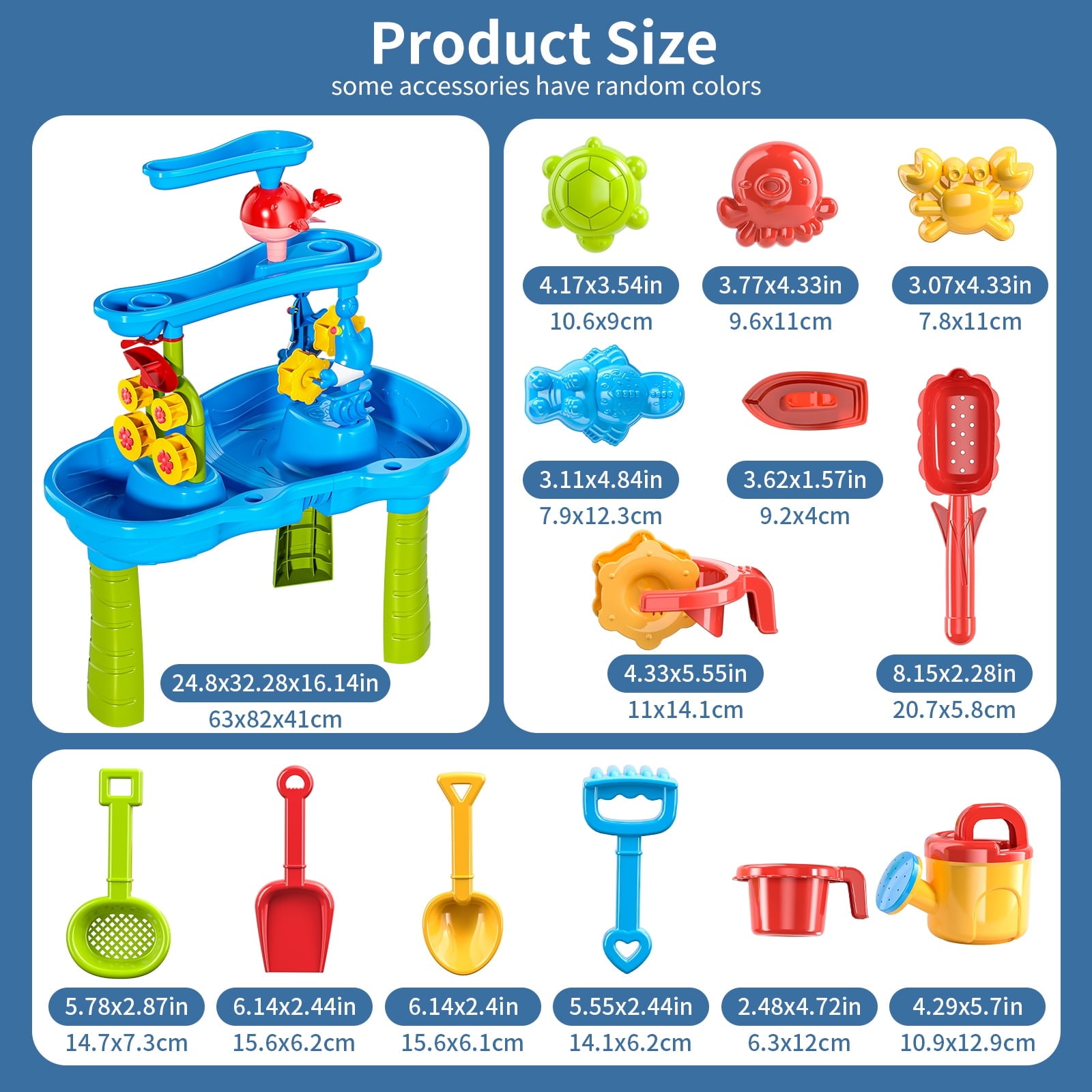 Dinosaur Planet Kids Sand Water Table for Toddlers, 3-Tier Sand and Water Play Table Toys for Toddlers Kids, Activity Sensory Tables Outside Beach Toys for Toddler Boys Girls Age 1-3 3-5Gift